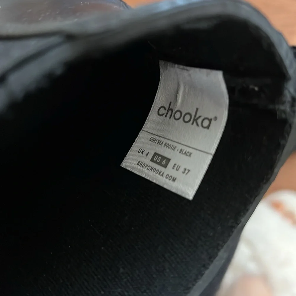 Chooka Black Chelsea Ankle Rain Boots 6